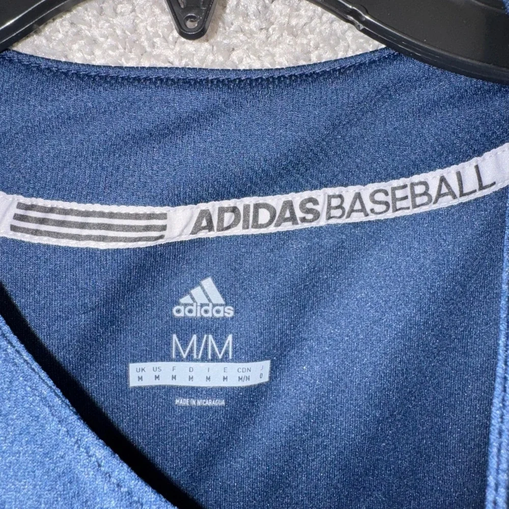 Adidas DK Elite 2 Button Jersey Mens Baseball Navy Blue Size M NEW